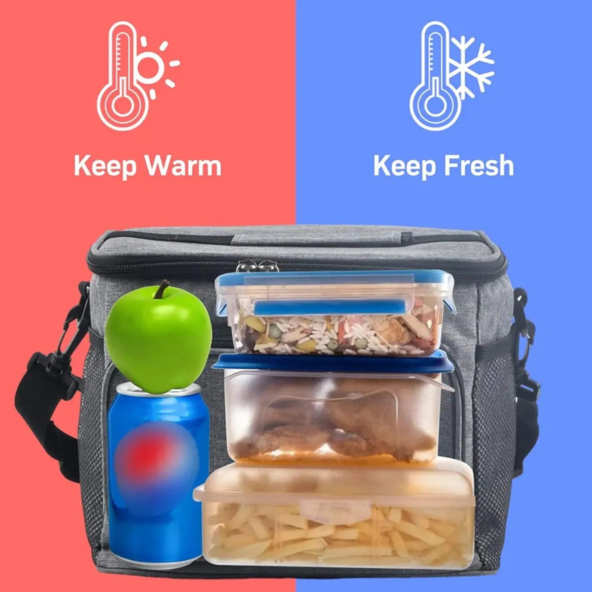 Full Color Premium Insulated Lunch Box Bag 12