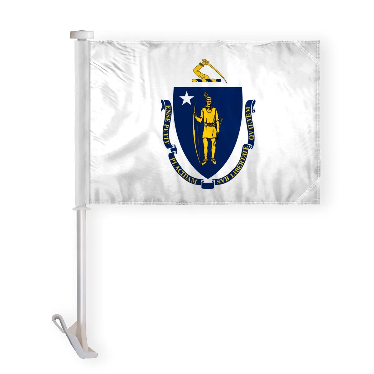 12"x16" & 10.5"x15"  Massachusetts Car Flags 1
