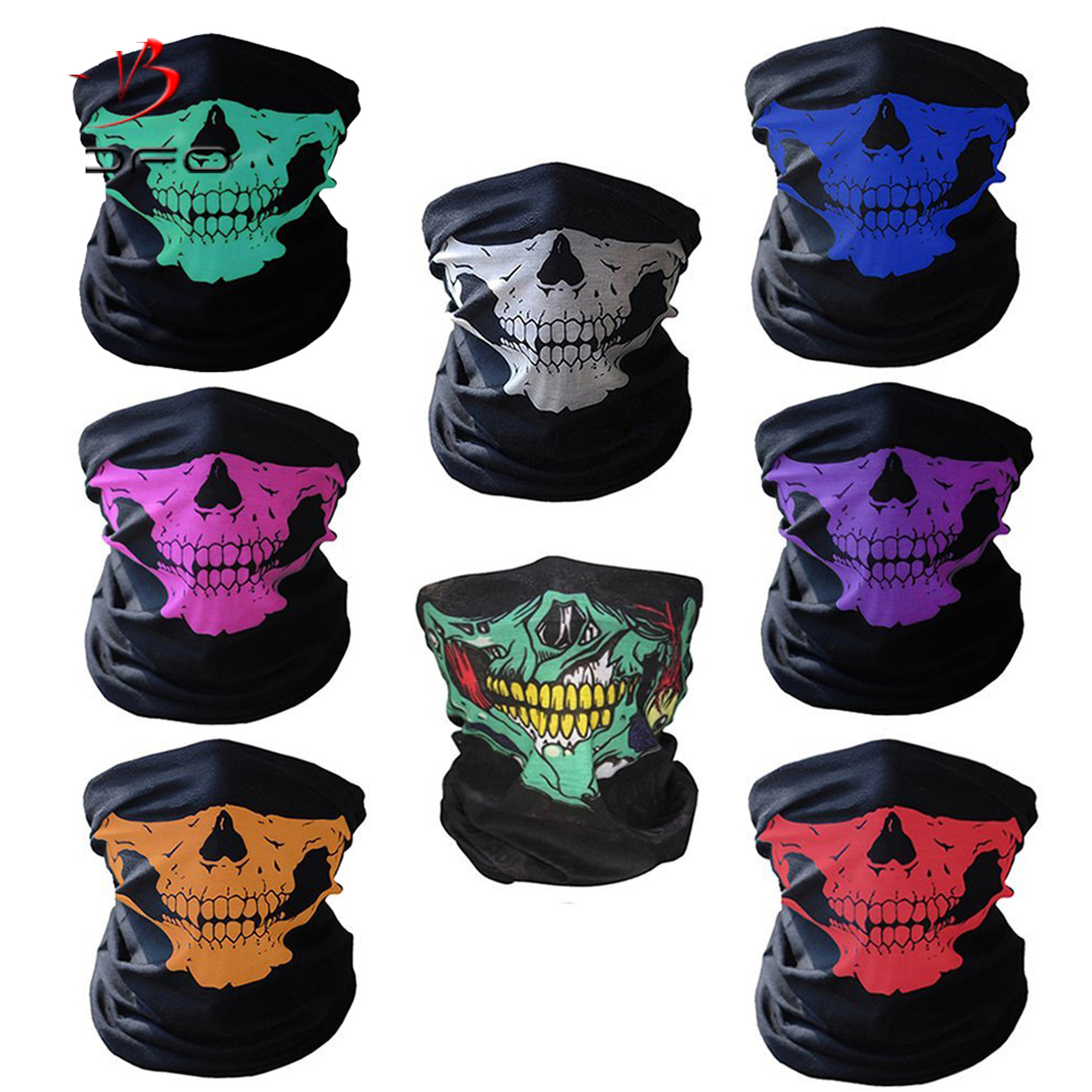 Skeleton Gloves and Skull Mask Set 4