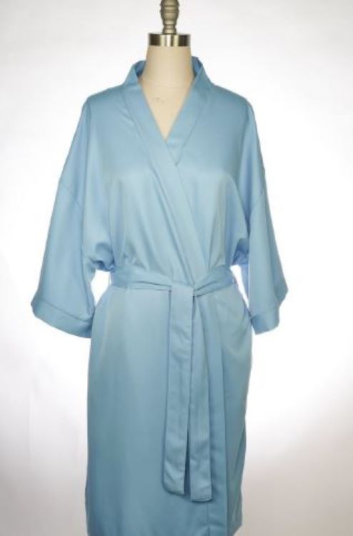 Microfiber Unlined Kimono Bathrobe 1