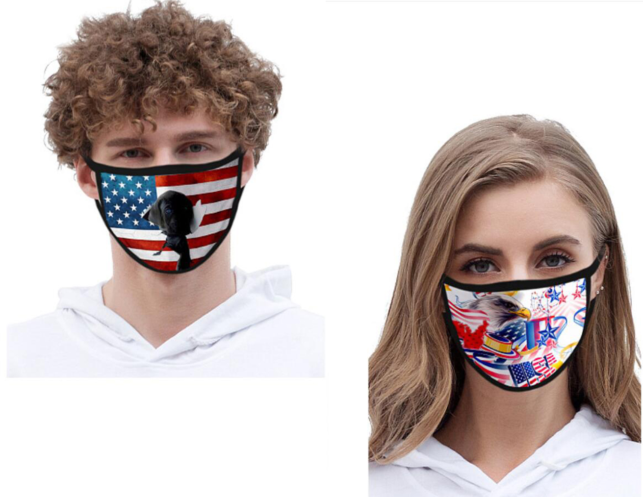 Reusable 2 Ply Sublimated Polyester Face Mask 1