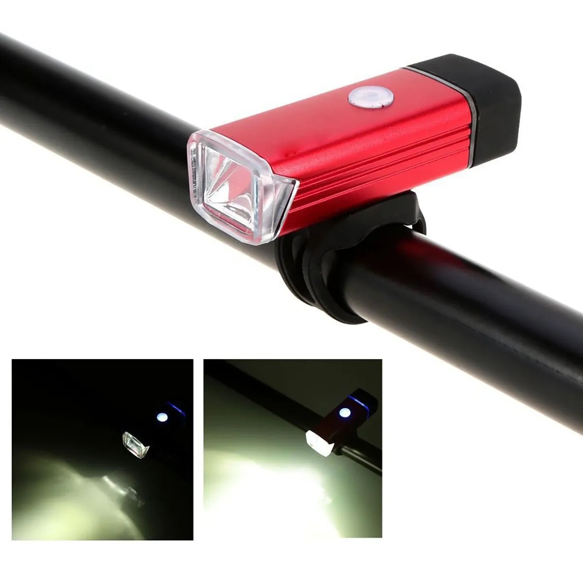 LED Rechargeable Bike Headlight Adjustable Night Light 1