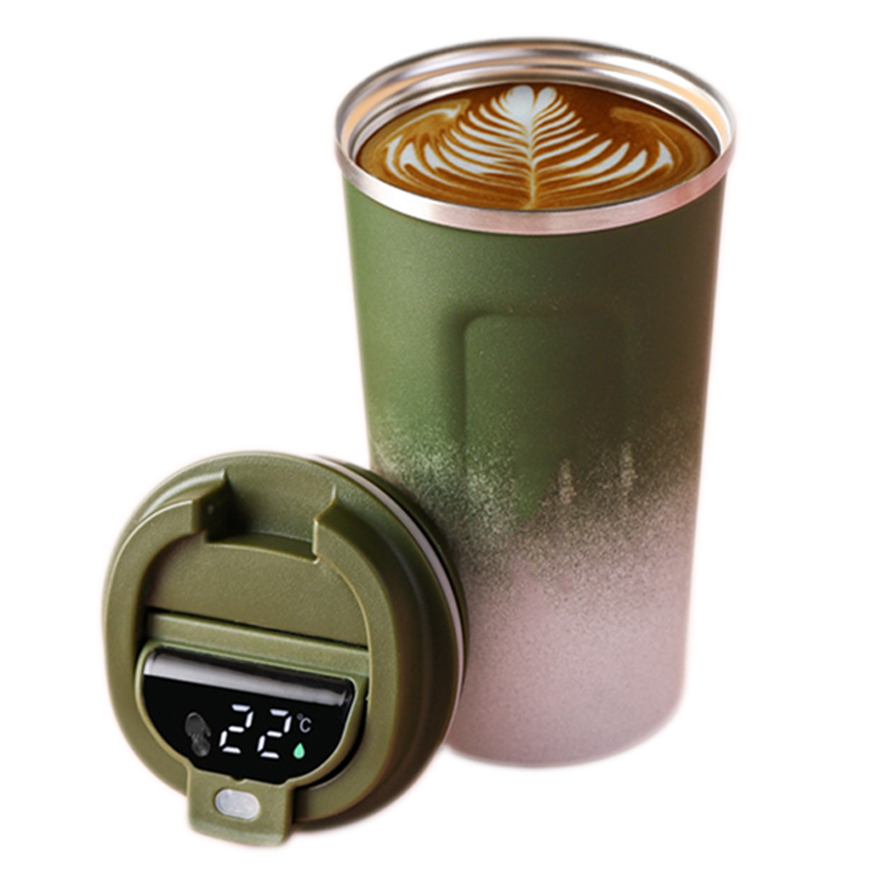 12Oz Gradient Colors Smart Coffee Tumbler 3