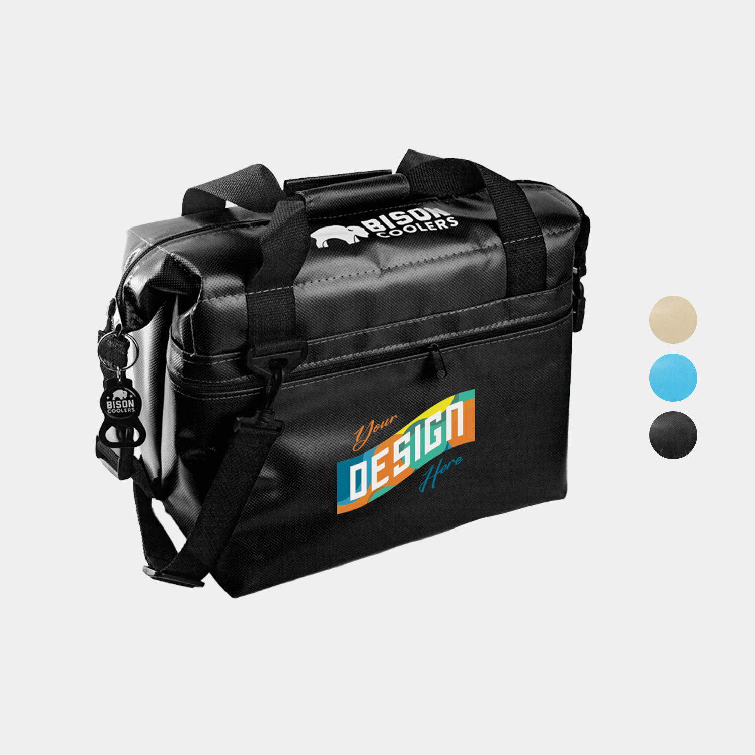 12-Can Bison® USA-Made SoftPak Cooler Bag (13" x 8" x 11") 1