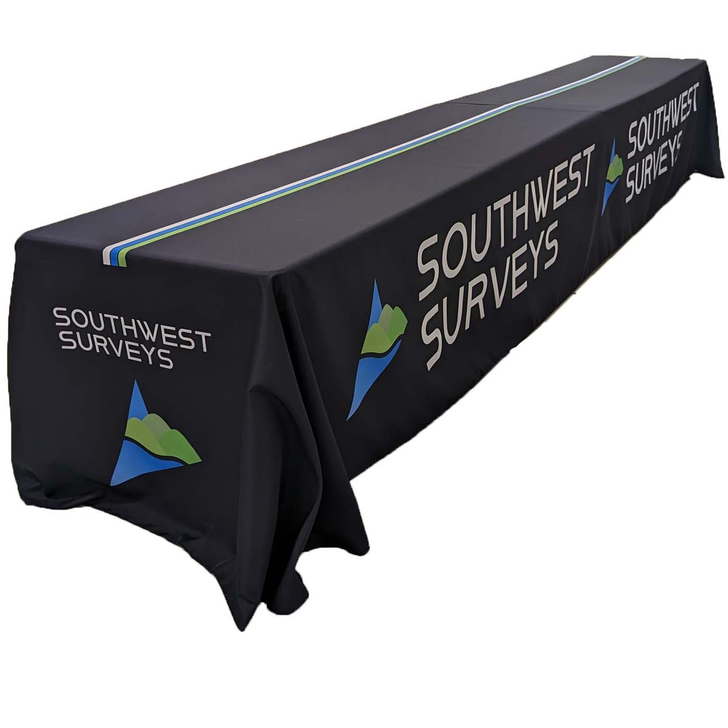 16' LazerCut, 4-Sided Sublimated Tablecloth, Drape Style, Closed Back (on 2 x 8ft tables combined) 14