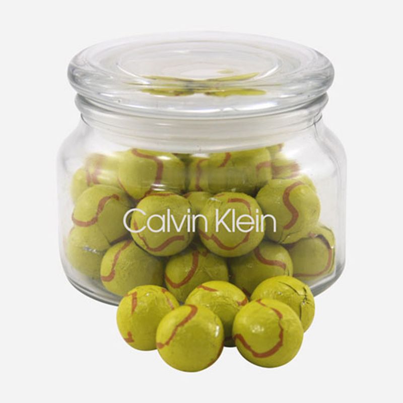 Jar with Chocolate Tennis Balls 2