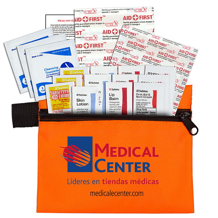 "LAZY DAY" 31 Piece Advanced First Aid Sun and Outdoors Kit in Zipper pack Components 21