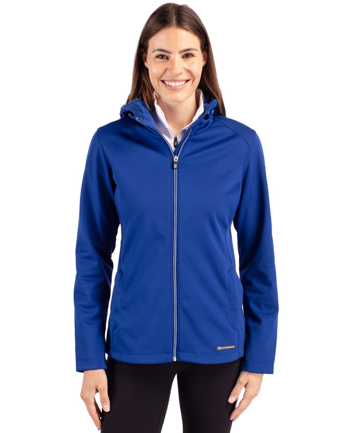 Cutter & Buck Evoke Recycled Honeycomb Fleece Womens Full Zip Jacket 86