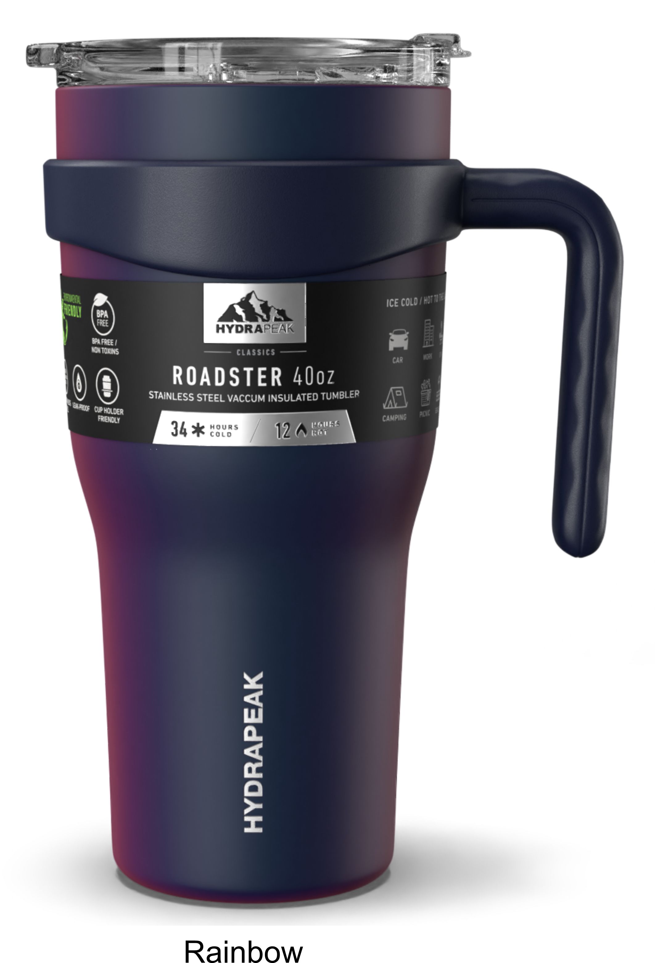 40 oz Hydrapeak Roadster Tumbler LIFETIME WARRANTY! 12