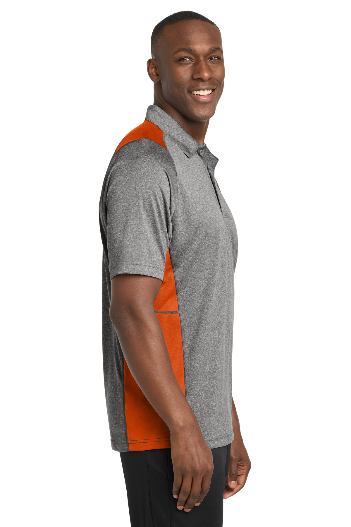 Sport-Tek Heather Colorblock Contender Polo. ST665 62