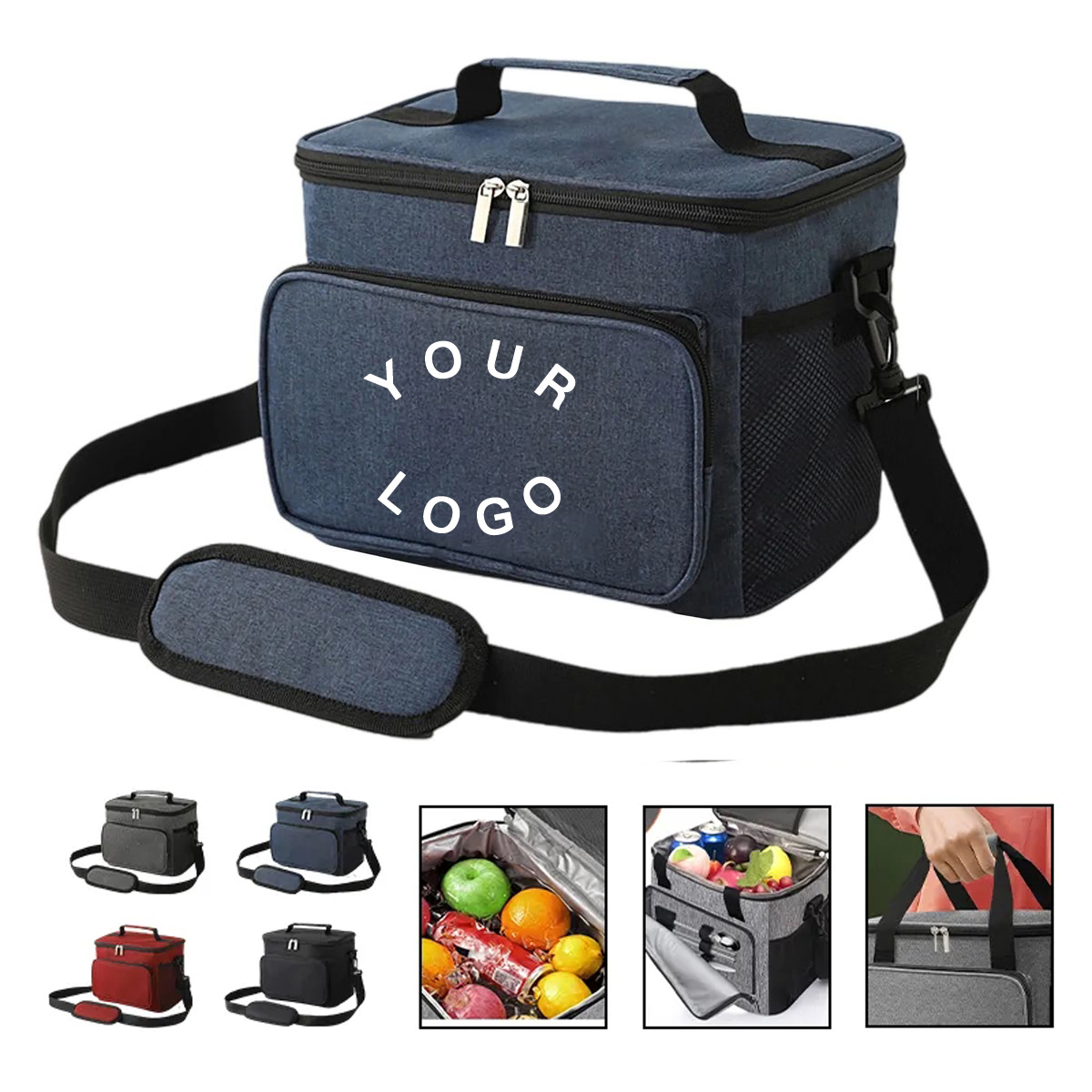 Portable Lunch Tote with Adjustable Strap 2
