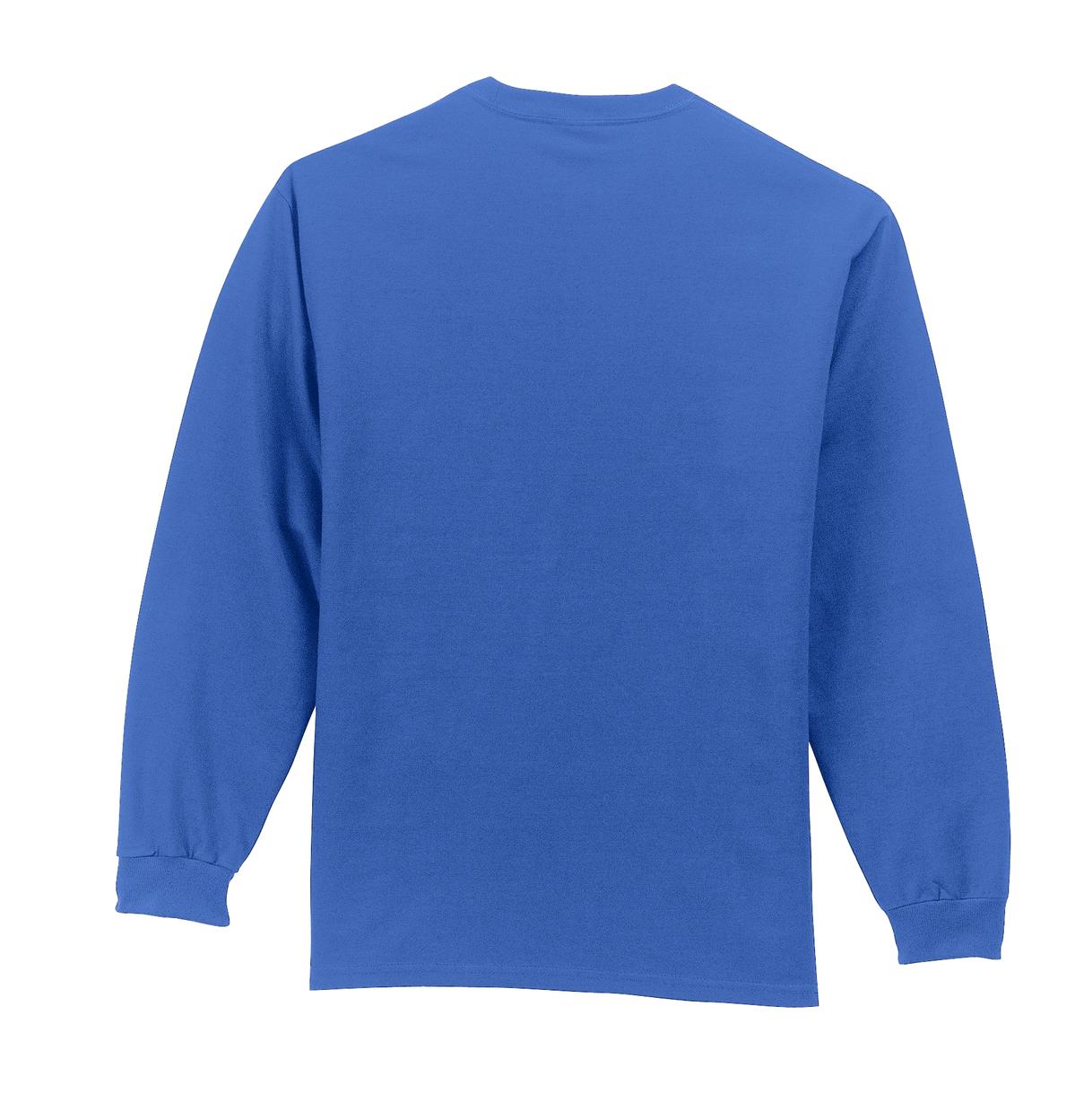 Port & Co Long Sleeve Essential Pocket Tee. PC61LSP 13