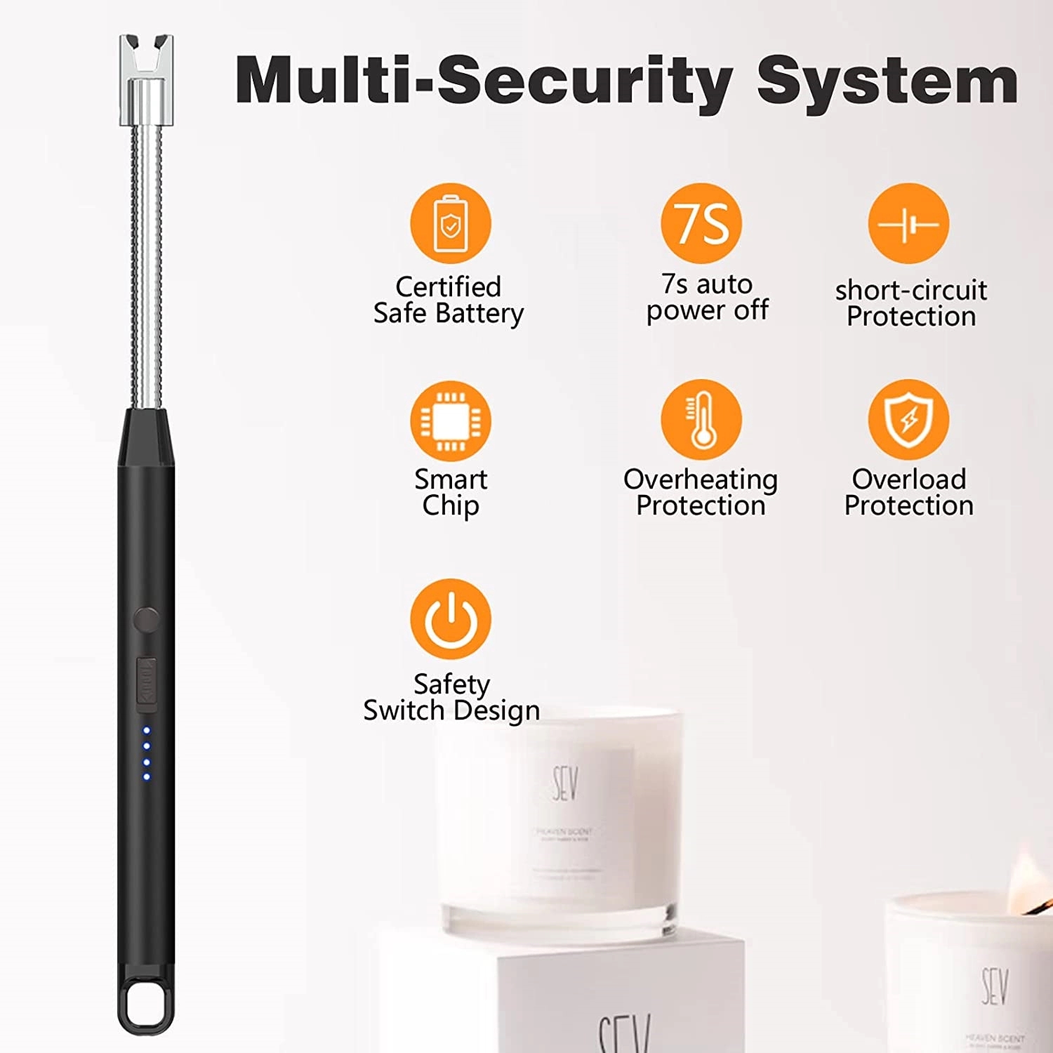 Type C Windproof Rechargeable Usb Electronic Lighter 9