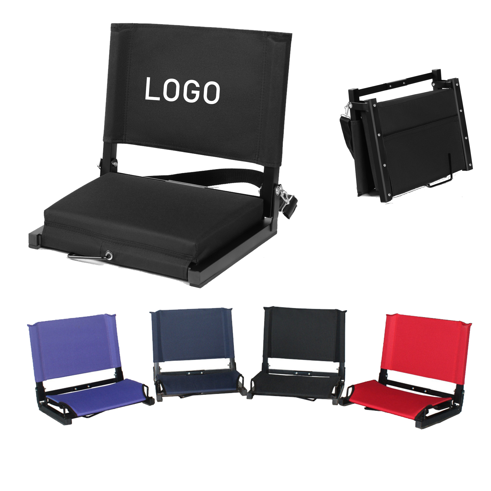 Portable Sports Folding Chair Stadium Seat For Bleachers 2