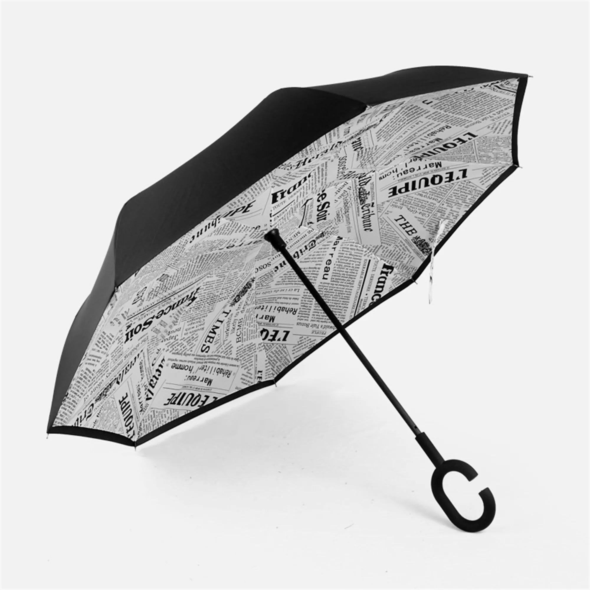 Reverse Upside Down Car Umbrella with C-handle 11