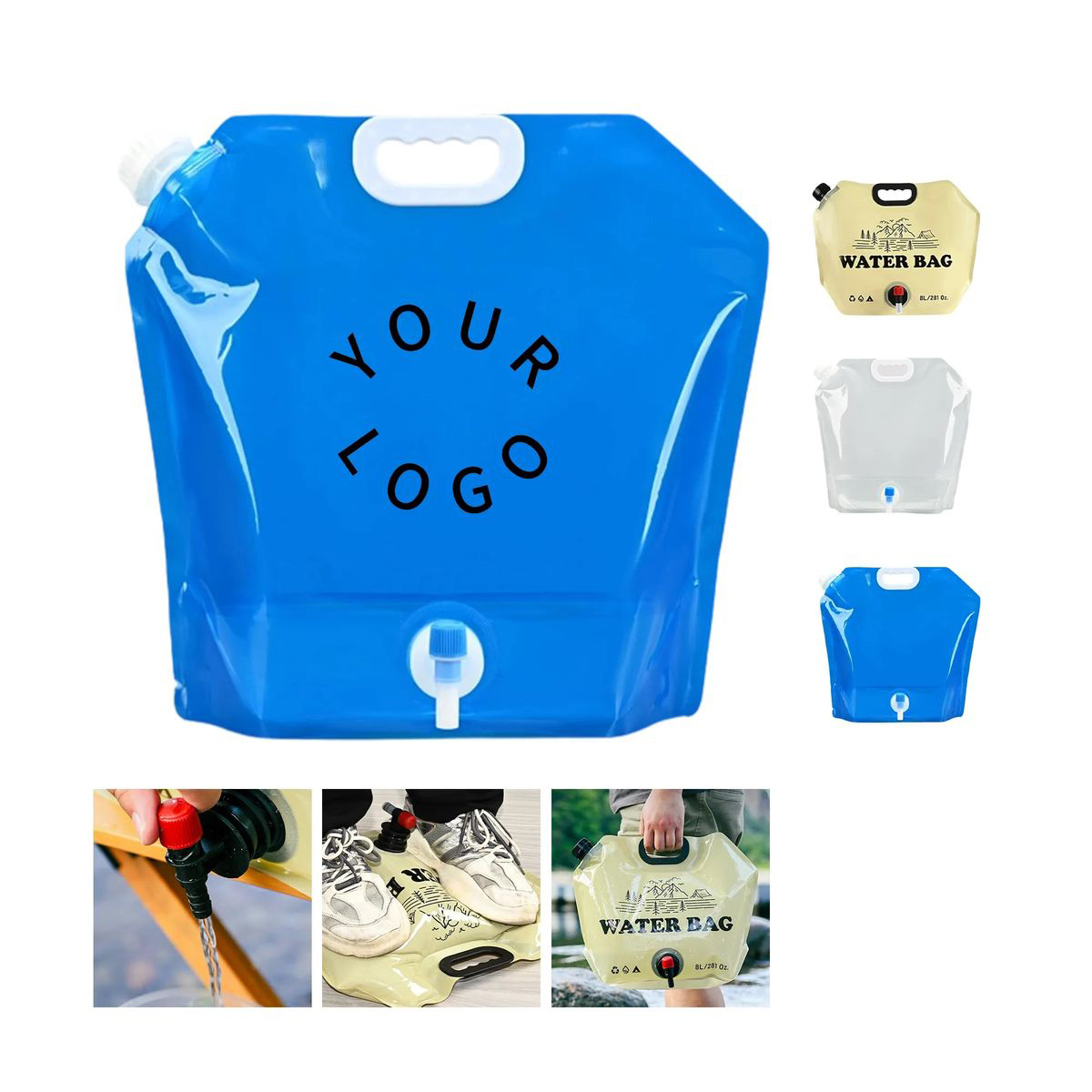 10L Plastic Hydration Bag with Faucet 2