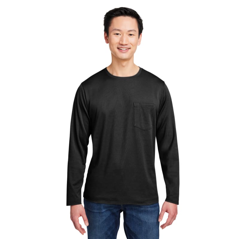 Harriton Unisex Charge Snag And Soil Protect Long-Sleeve T-Shirt 18