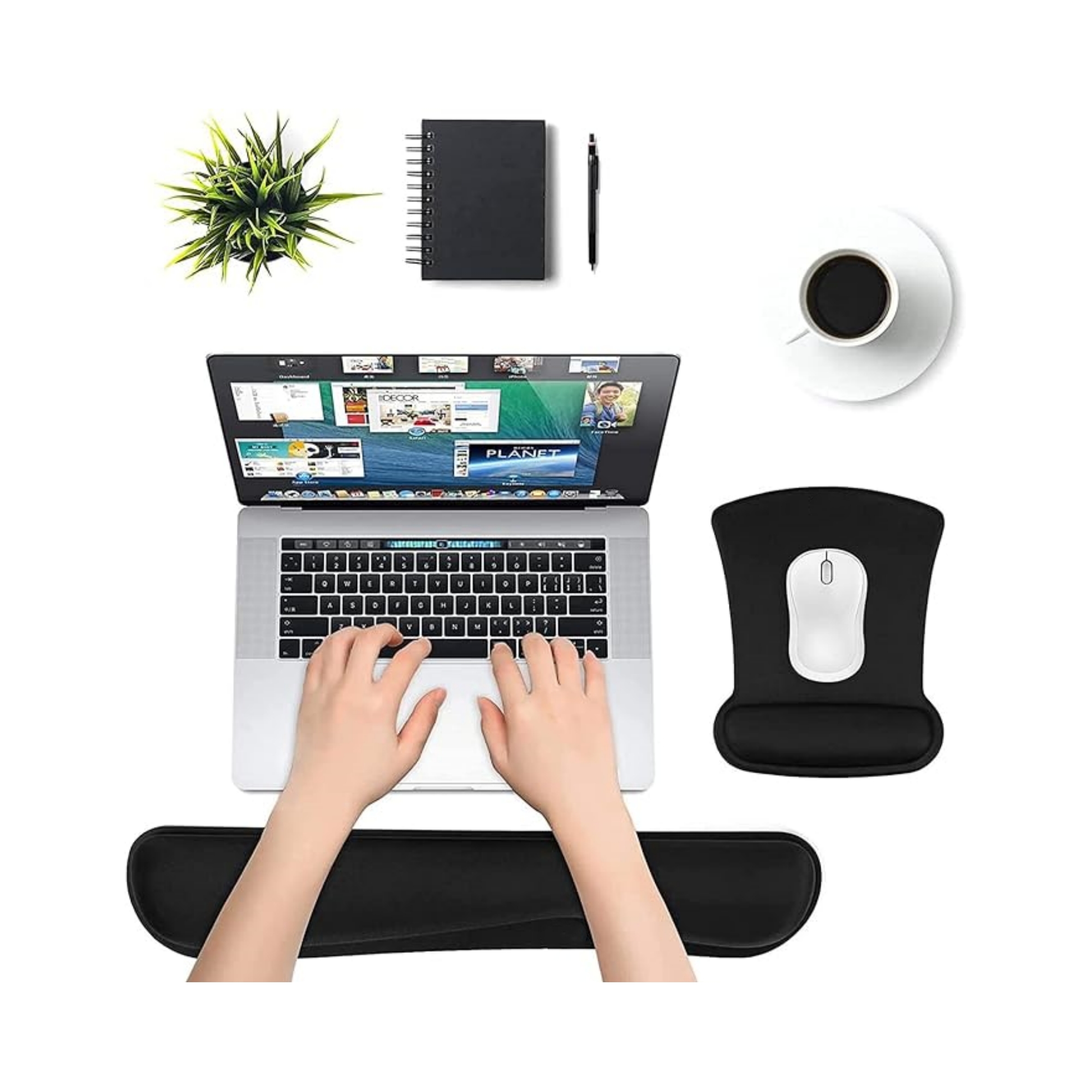 Mouse Pad With Wrist Support Rest 2