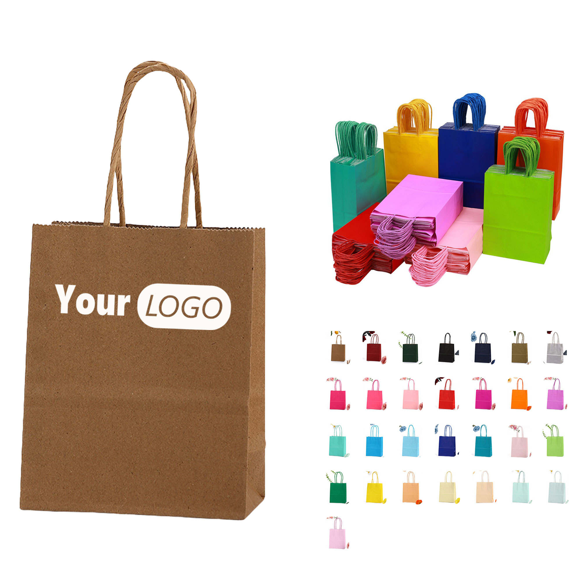 Colored Kraft Paper Bag 1