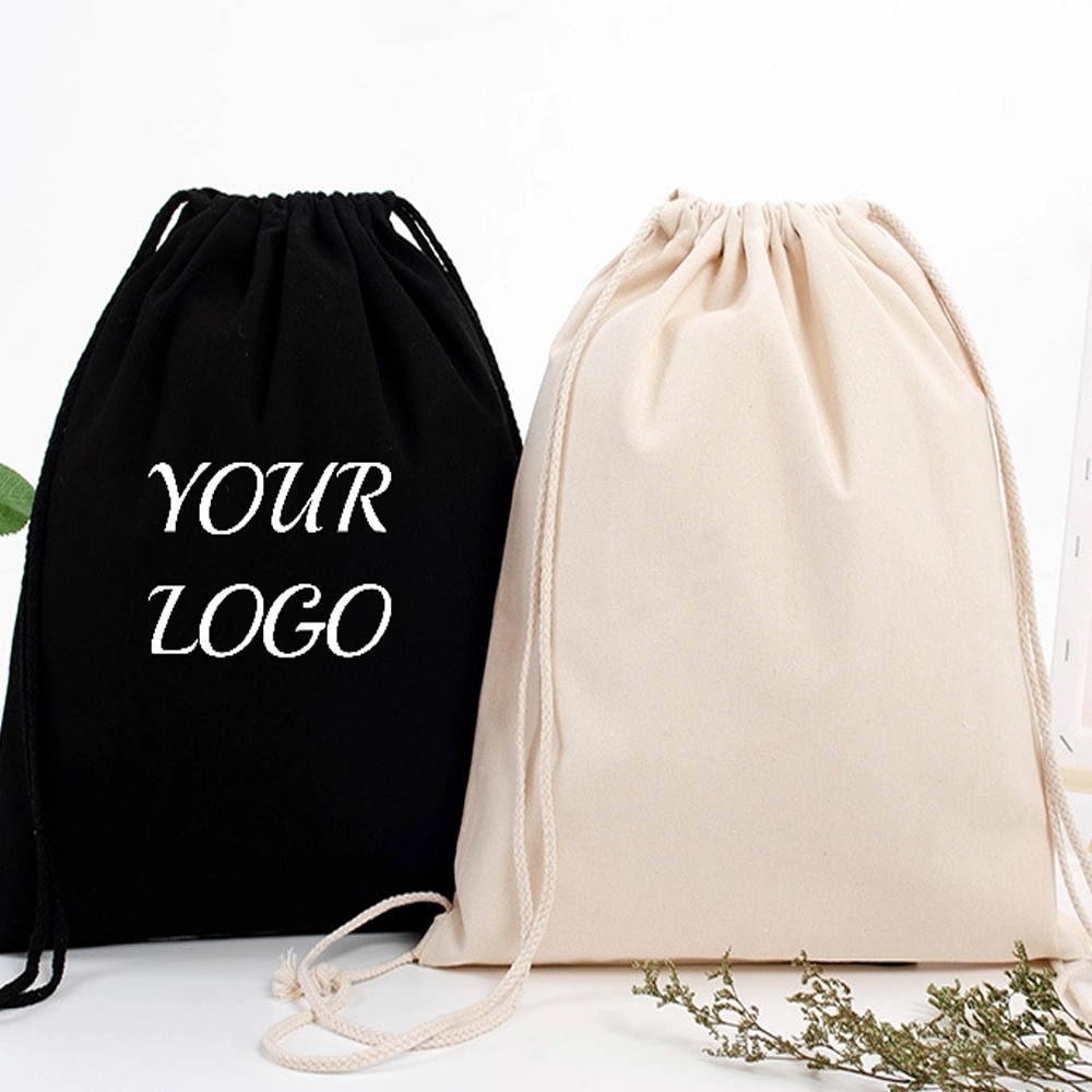 Marketing Cotton Canvas Drawstring Backpacks 7