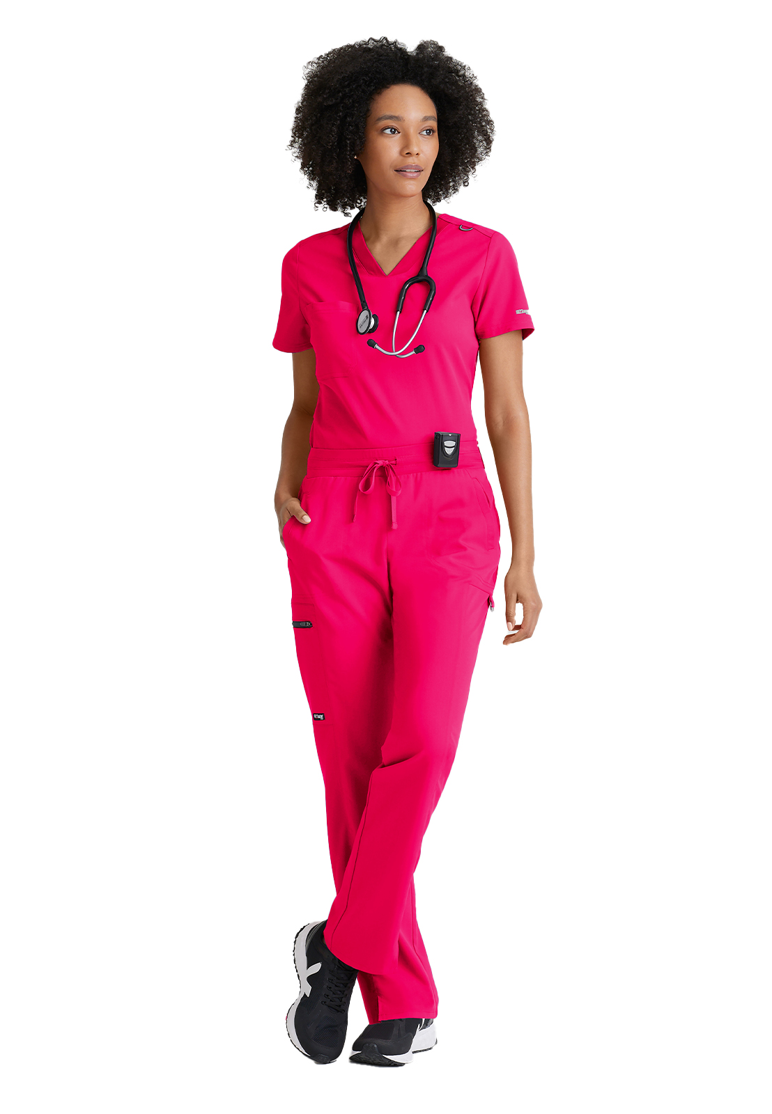 Grey's Anatomy Spandex Stretch - Women's One-Pocket Bree Tuck-In Scrub Top 45