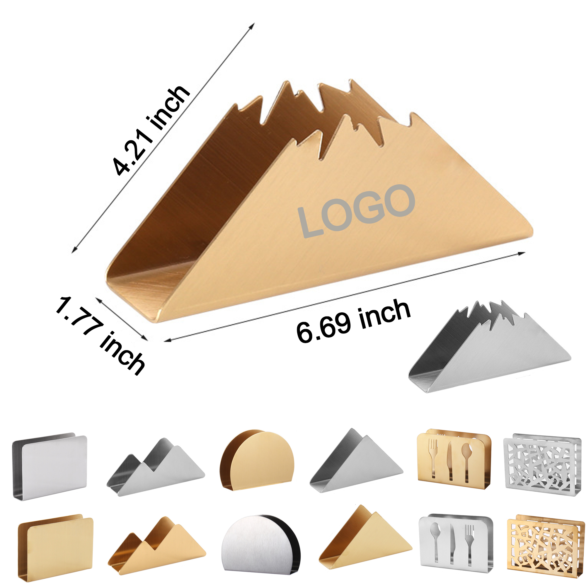 Stainless Steel Napkin Holder For Table 2