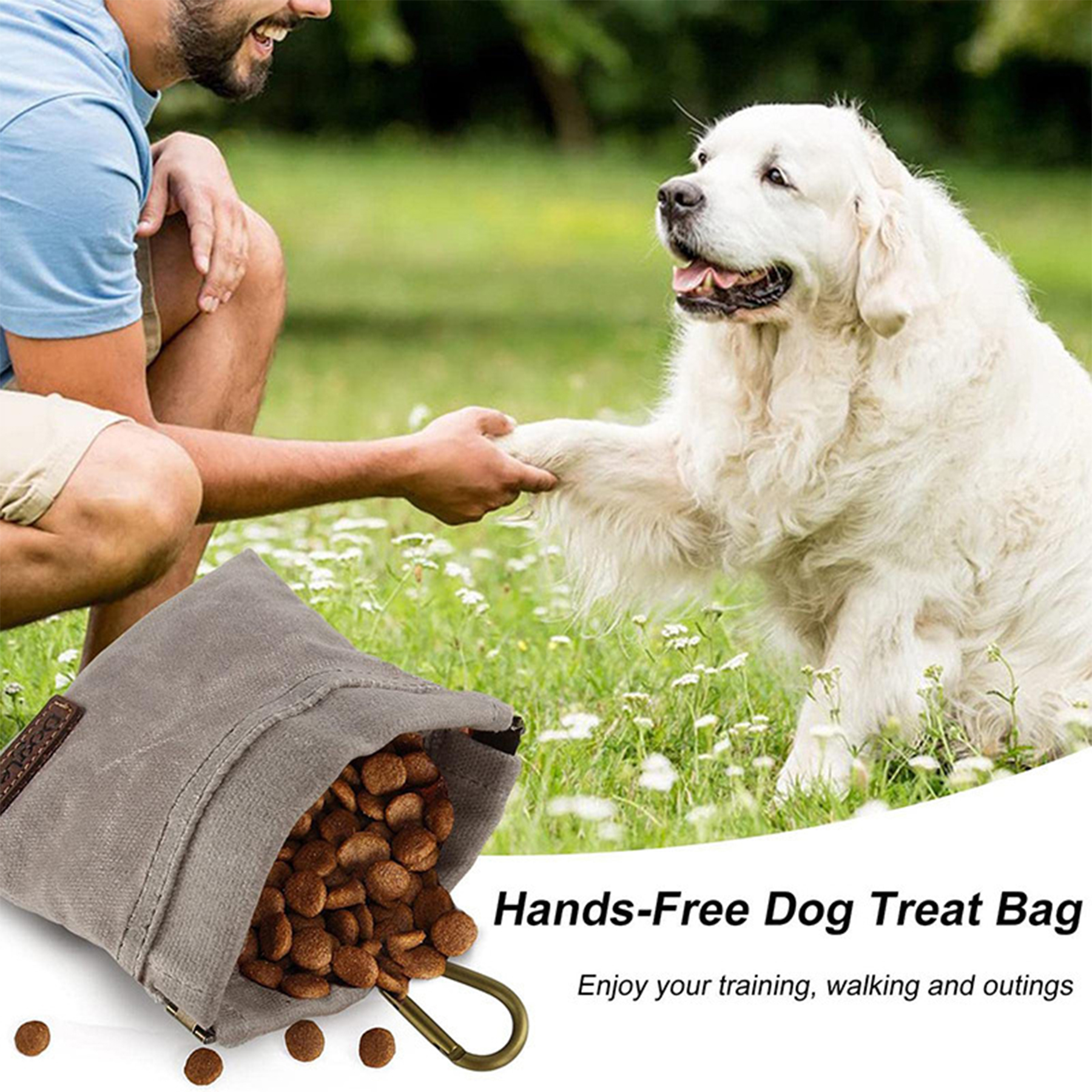 Outdoor Pet Feeding Belt Bag With Hook 5