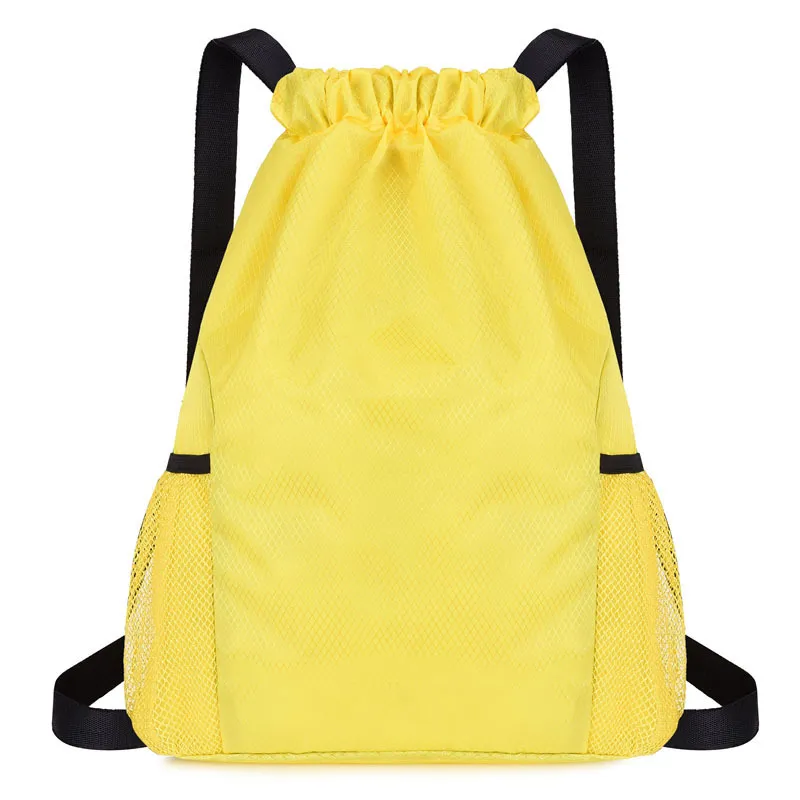 Wide Shoulder Strap String Backpacks 7