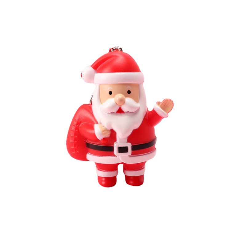 Light up Santa Claus Keychain