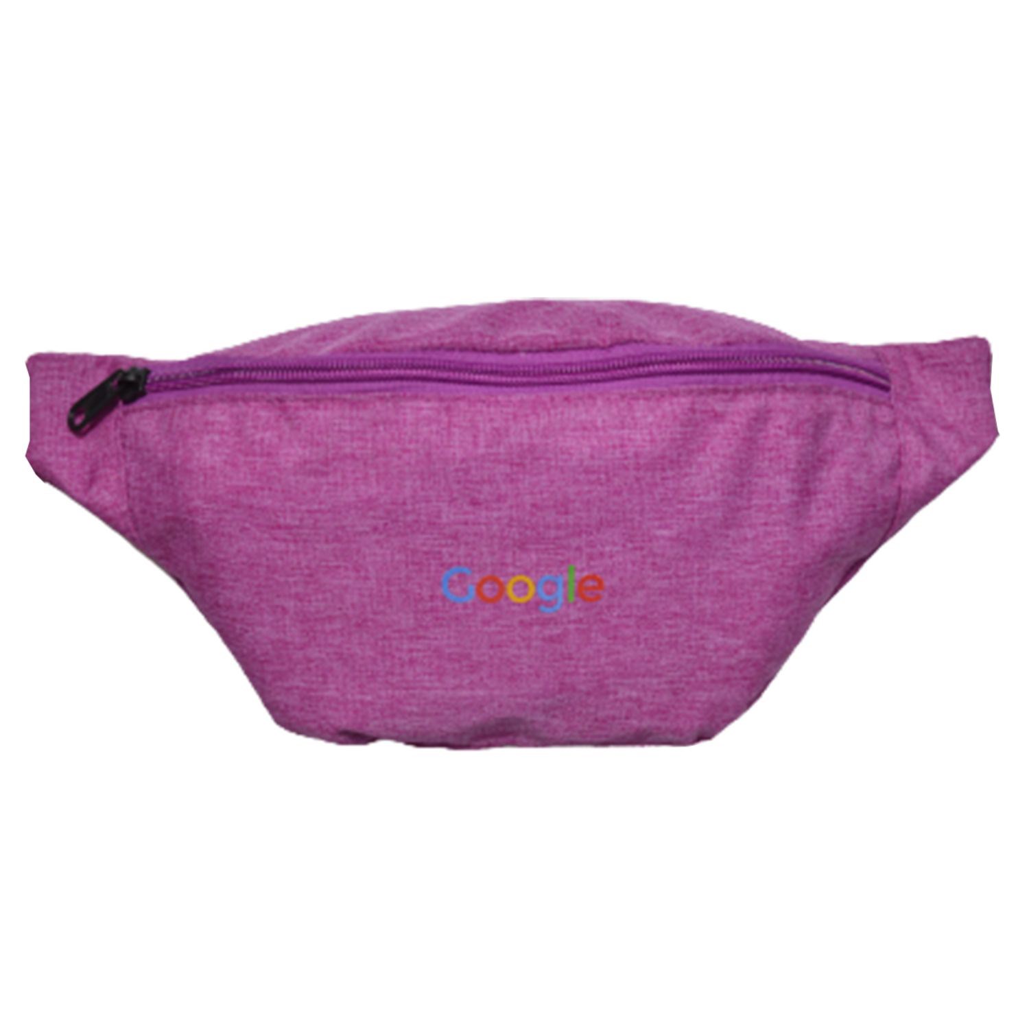 Waterproof 13"W x 6"H Heathered Fanny Packs w/ 1 Zipper & Custom Logo