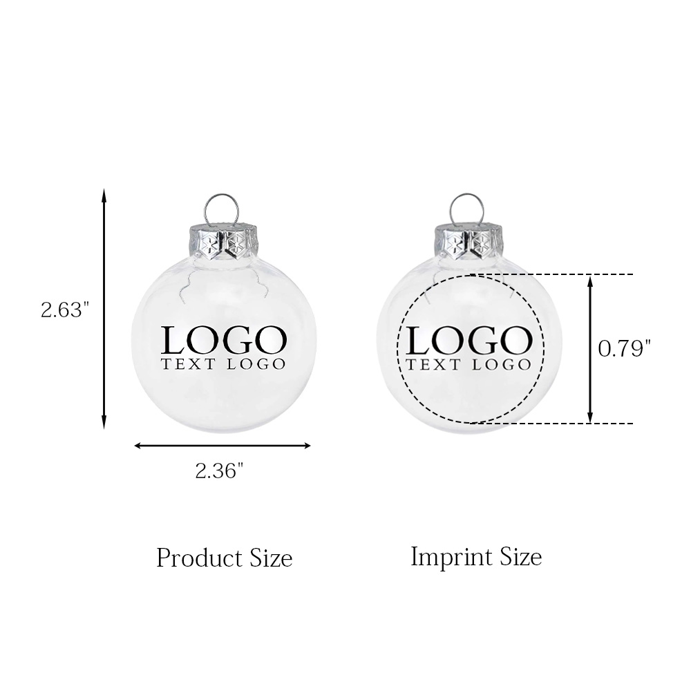 Transparent Filling Baubles Holiday Hanging Balls 6