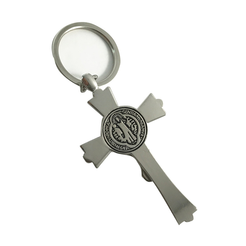 Creative Metal Cross Keychain 10