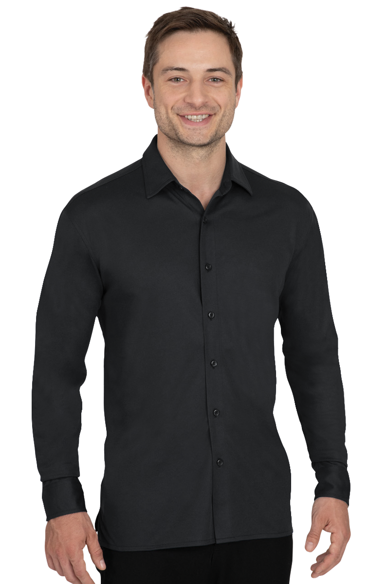 Men's Knit Stretch Woven Shirt 6