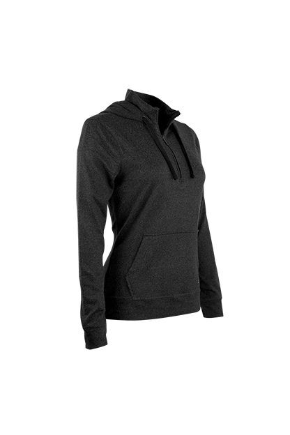 Greg Norman Women's Lab 1/4-Zip Hoodie, custom hoodie or sweatshirt with logo imprint 3