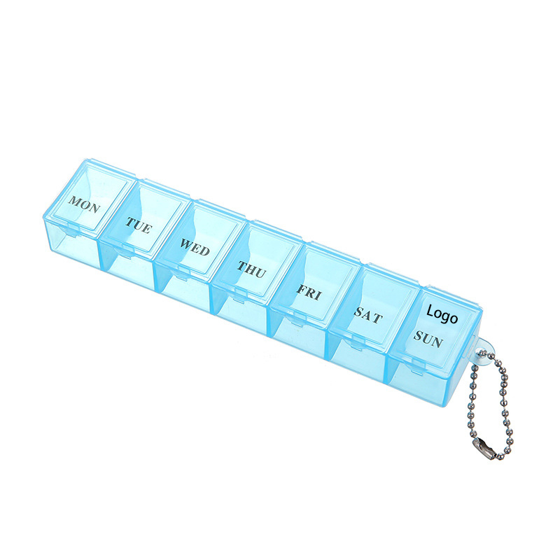 Weekly Pill Organizer with Keychain 2