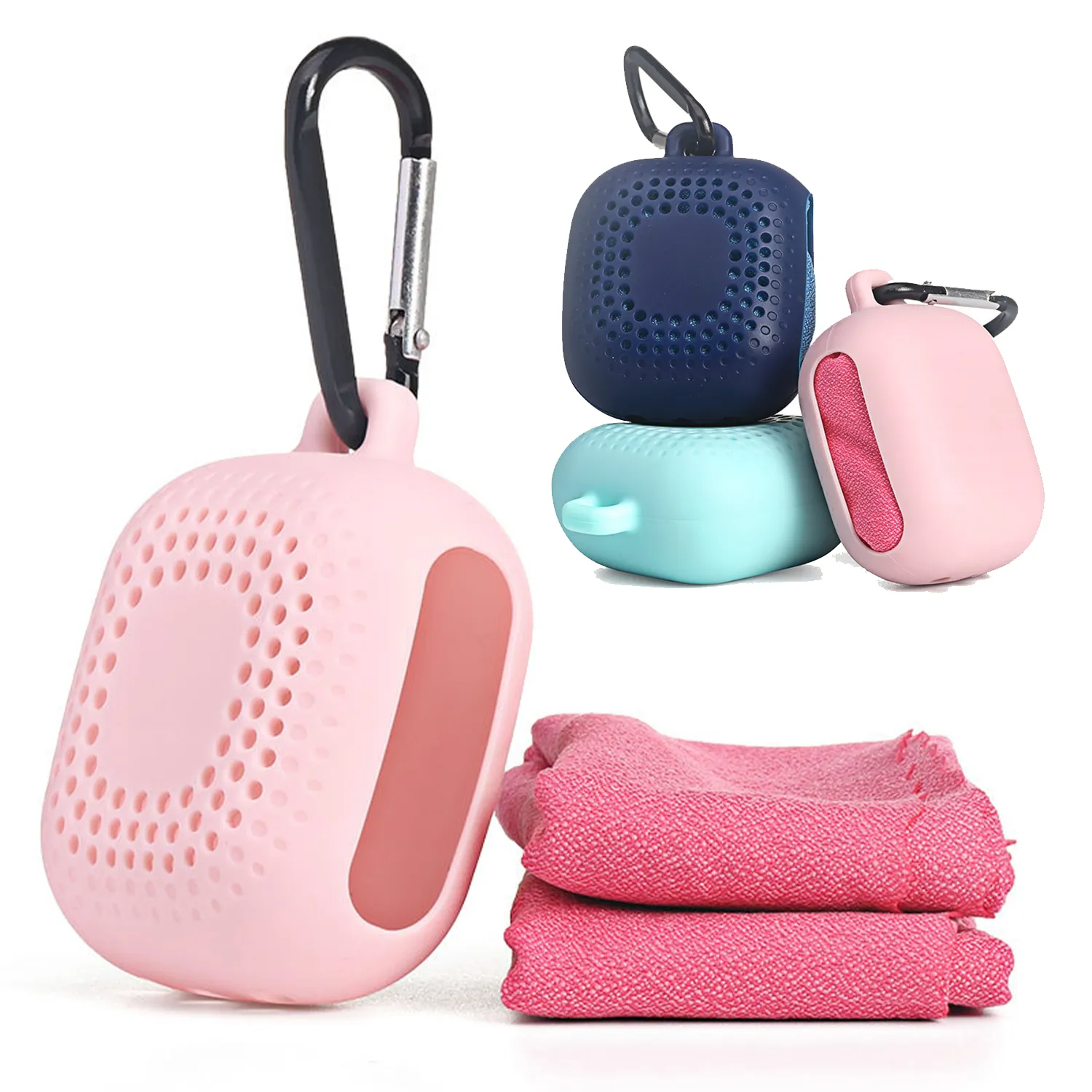 Portable Cooling Towel with Silicone Case 1