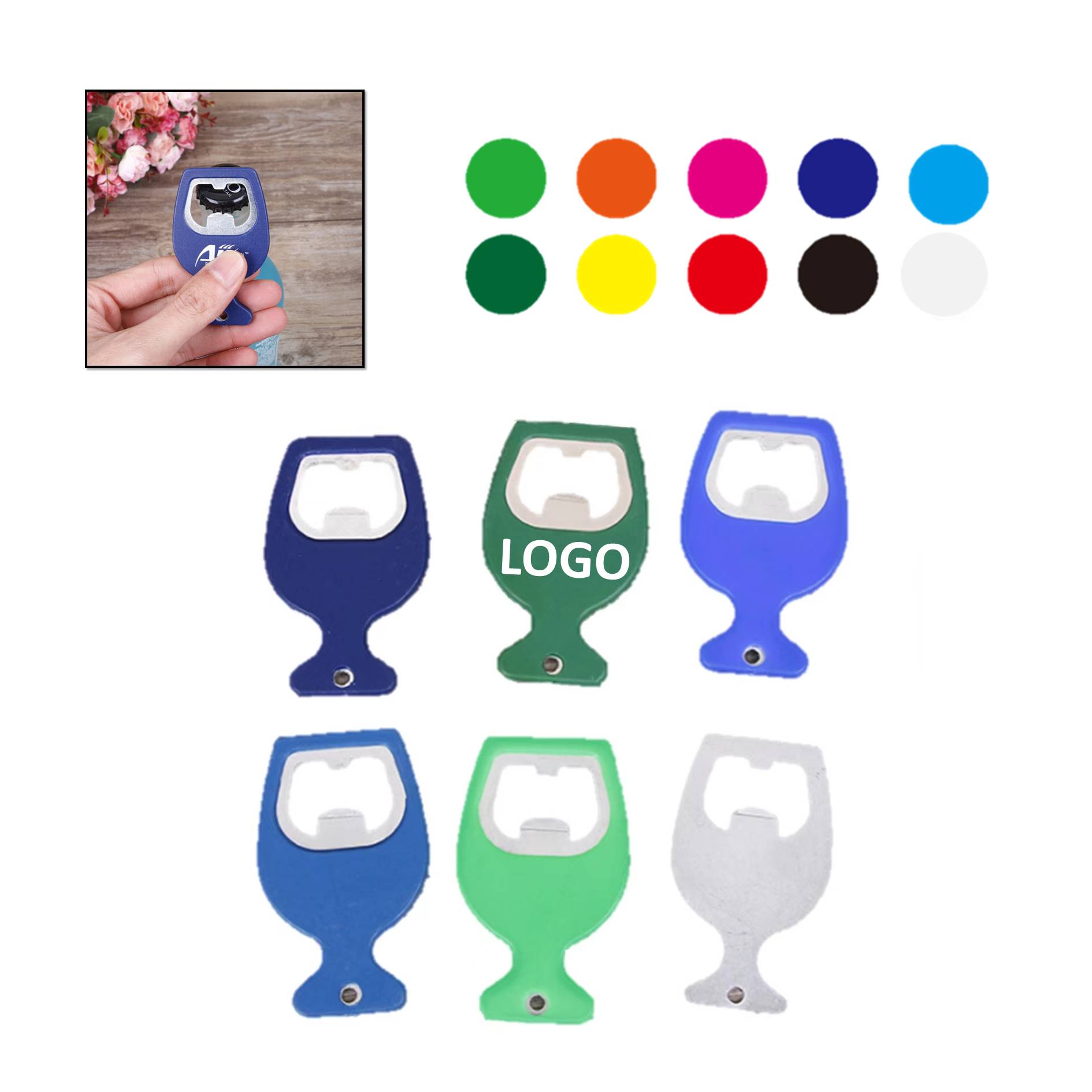 Custom Goblet Shape Beer Bottle Opener 2