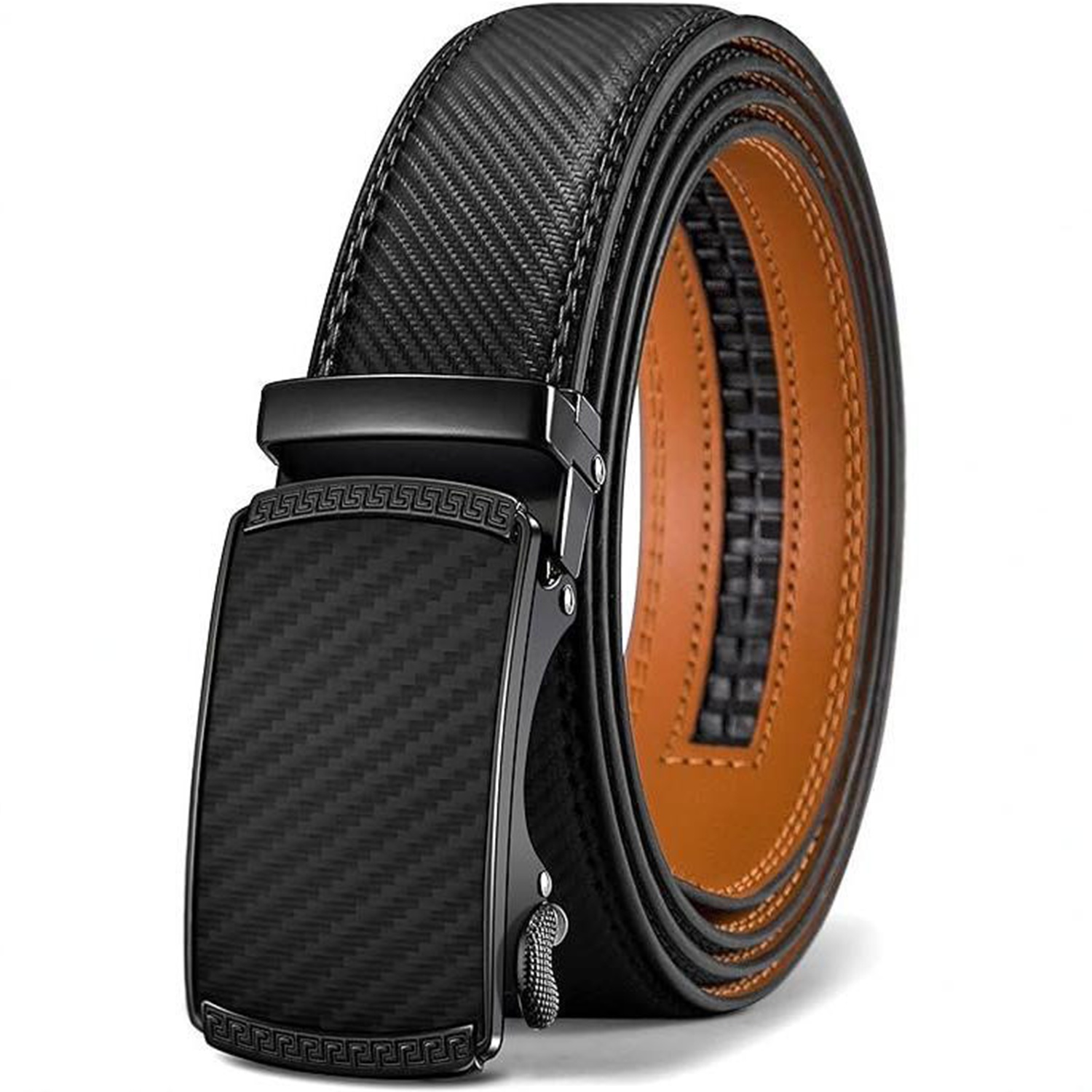 Mens Adjustable Genuine Leather Belt 3