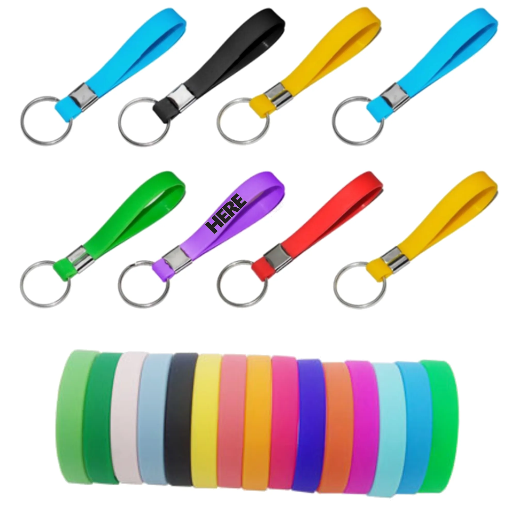 Custom Silicone Key Chain Full Color 3