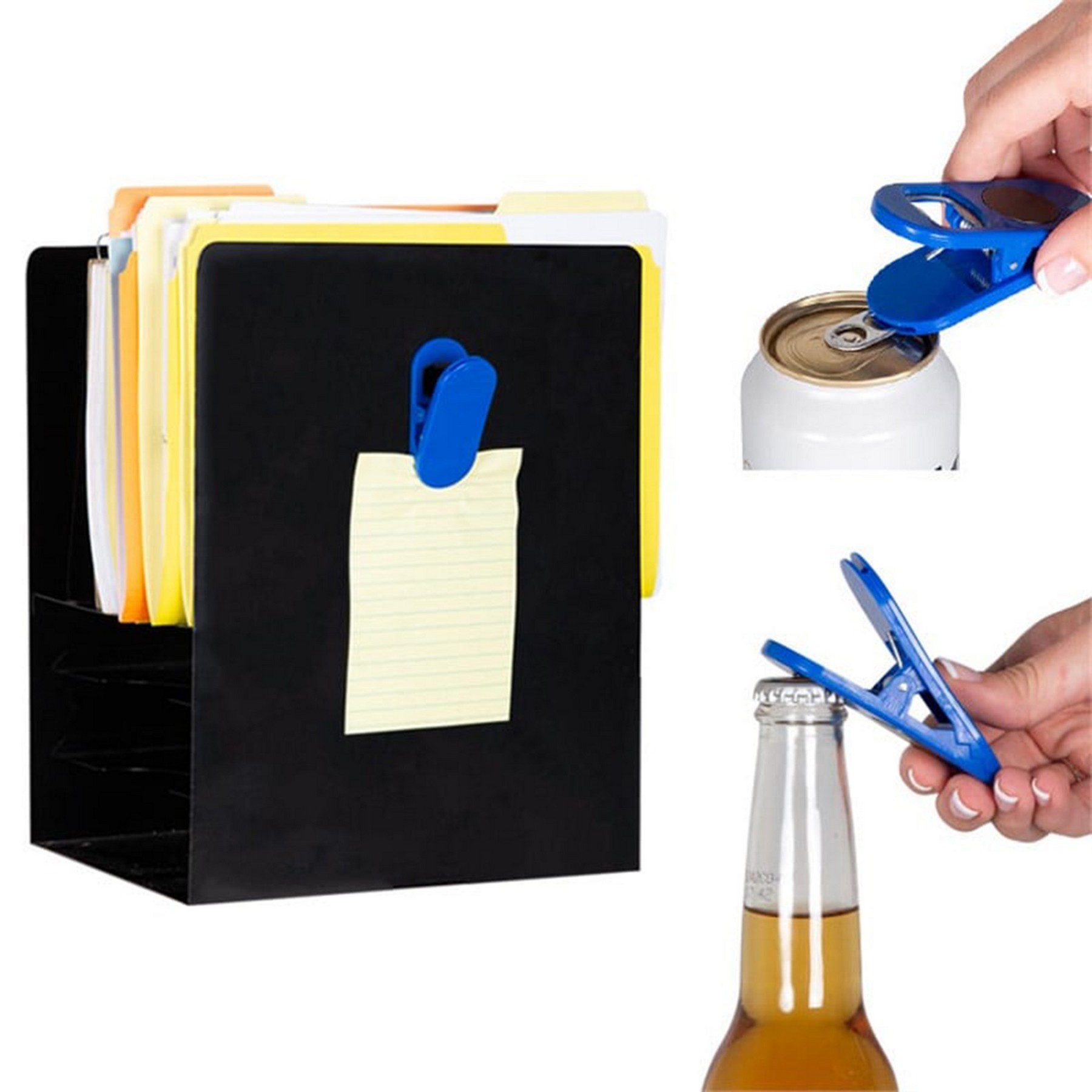 Magnetic Chip Clips W/Bottle Opener 6