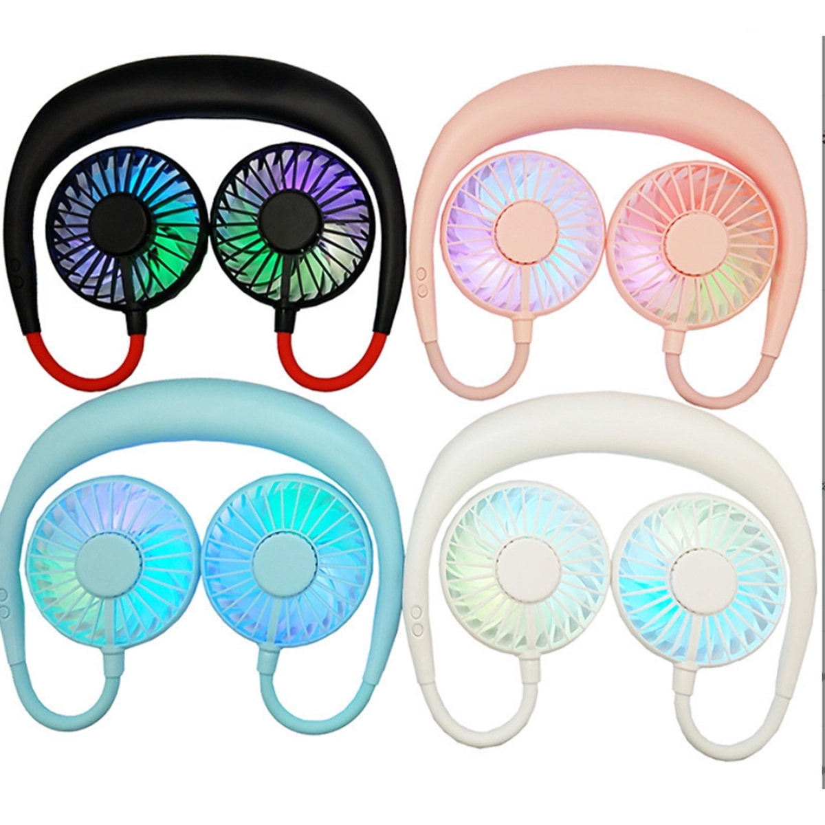 1200Mah Hands Free Portable Neck Fan 3