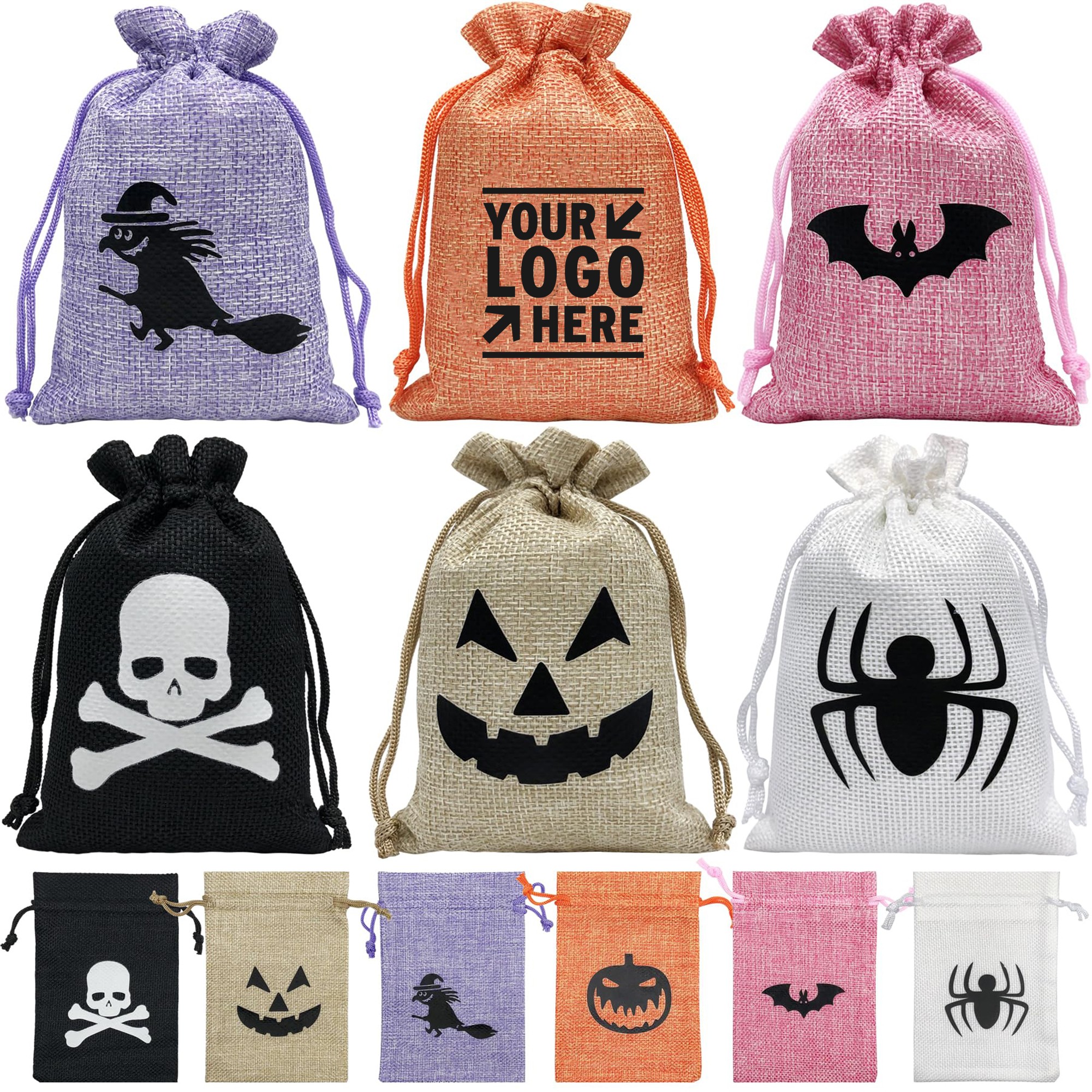 Halloween Burlap Gift Bag 3