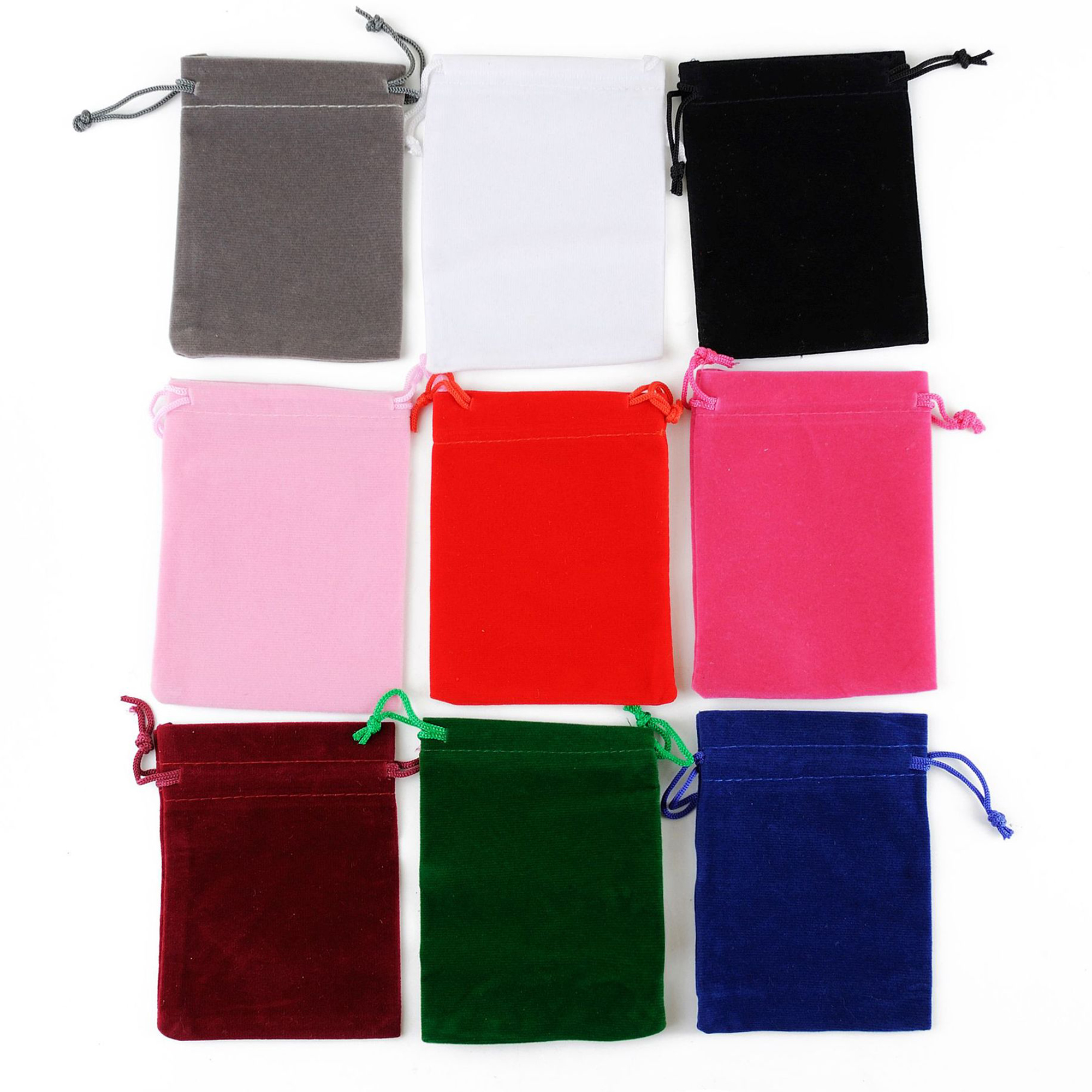 Custom Multi-Color Velvet Drawstring Bag 5