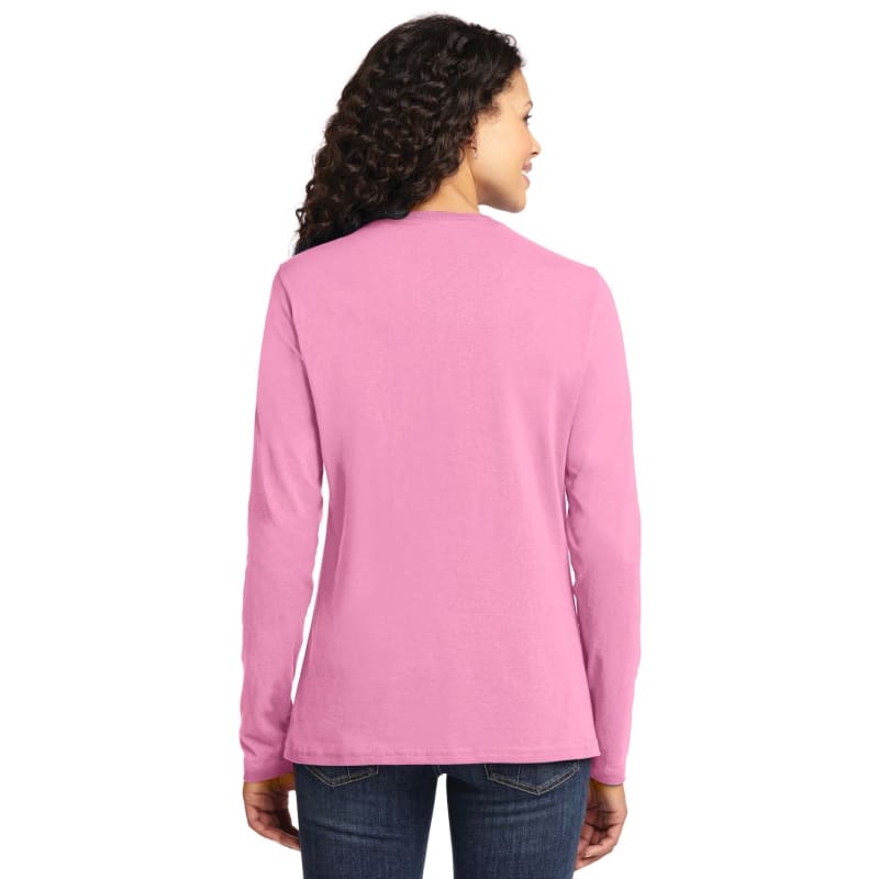 Port & Company Women's Long Sleeve Core Cotton Tee. 91