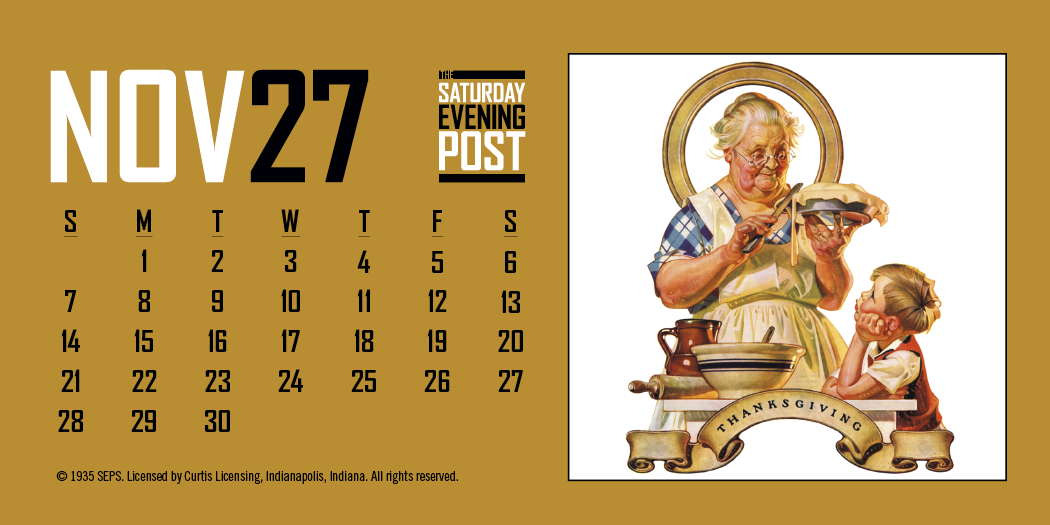 Triumph® Calendars The Saturday Evening Post Desk Calendar 57