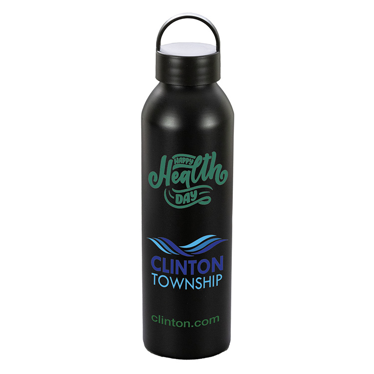 "GRAMBLER" 22 OZ Recycled Aluminum Bottle With Carry Lid 15
