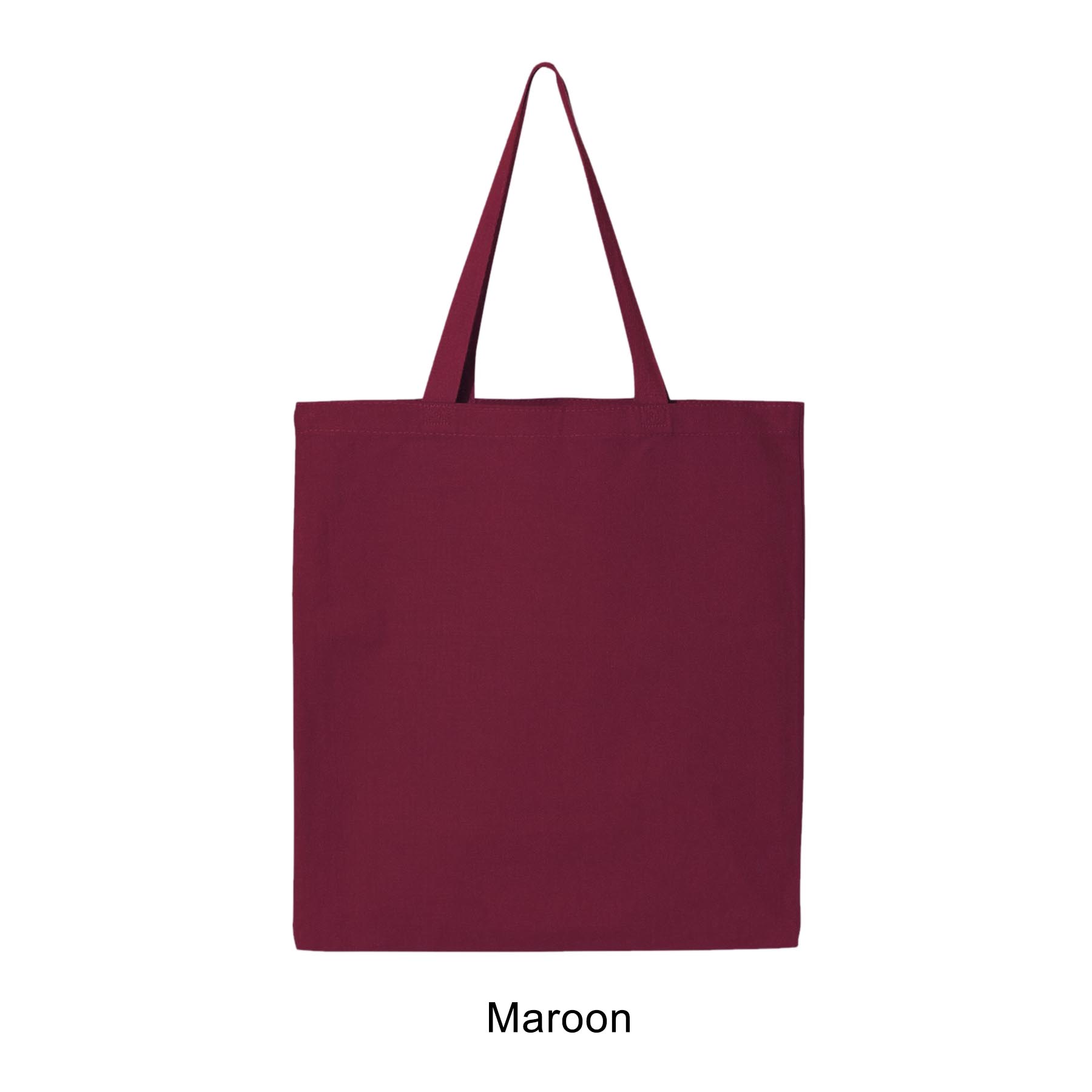 12 oz. Canvas Promotional Colored handle Tote Bag 13