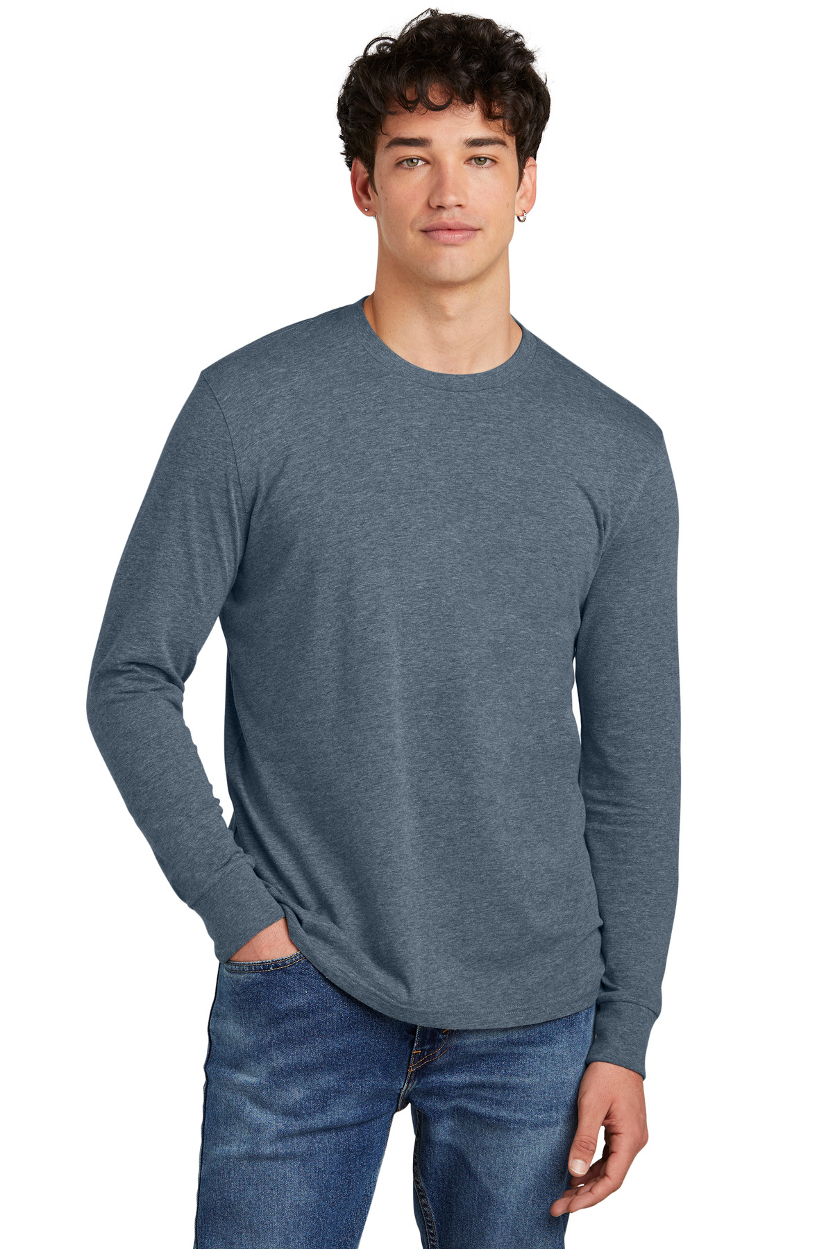 District Perfect Blend CVC Long Sleeve Tee DT109 23