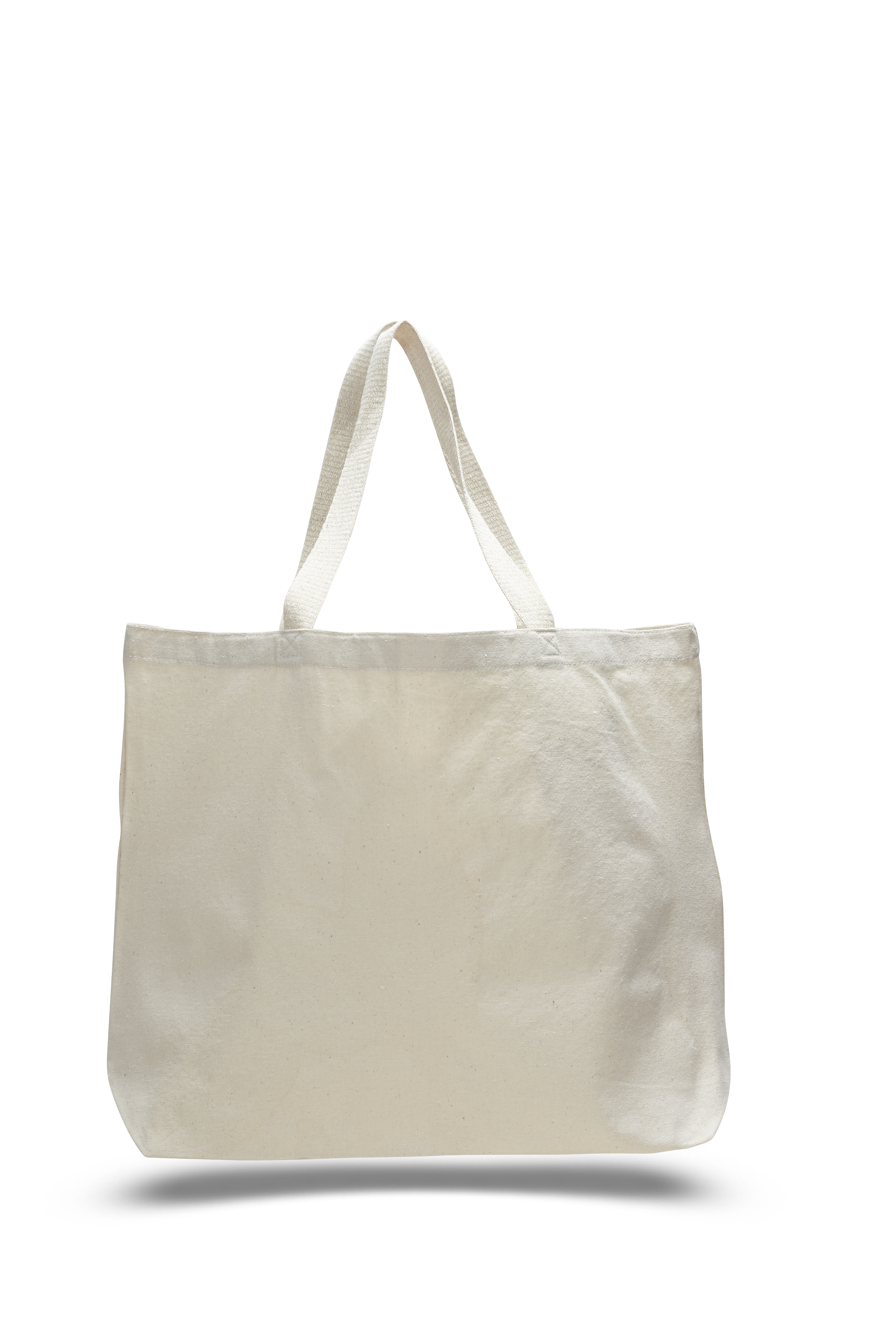 Heavy 12 oz. Cotton Canvas Jumbo Tote Bag - Natural, custom tote bag with logo imprint 2