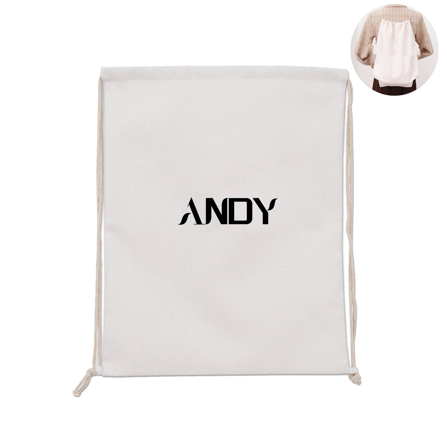 Environmental School Backpack Sports Drawstring Bag 3